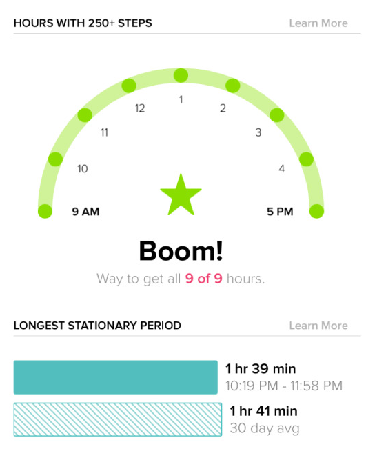 fitbit reminder to move
